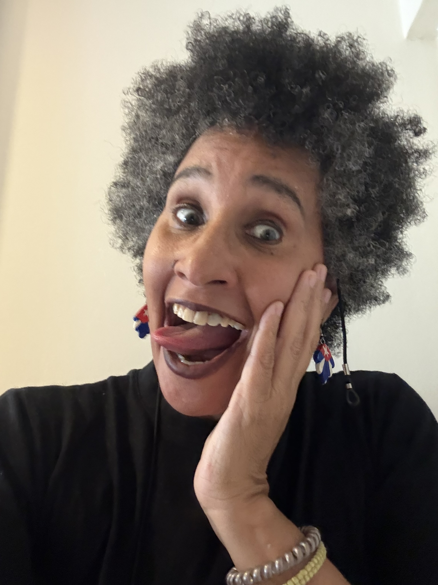 Katia Márquez en una expresión espontánea